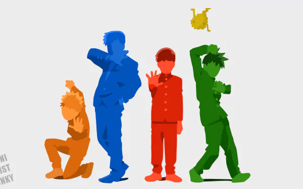 Ritsu Kageyama Teruki Hanazawa Shigeo Kageyama Arataka Reigen Anime Mob Psycho 100 HD Desktop Wallpaper | Background Image