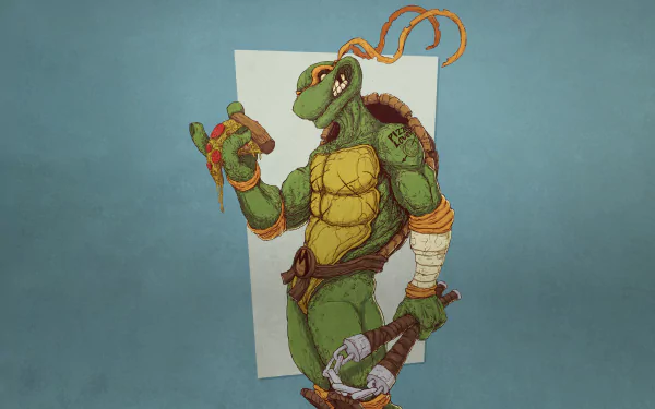 Michelangelo (TMNT) Comic Teenage Mutant Ninja Turtles HD Desktop Wallpaper | Background Image
