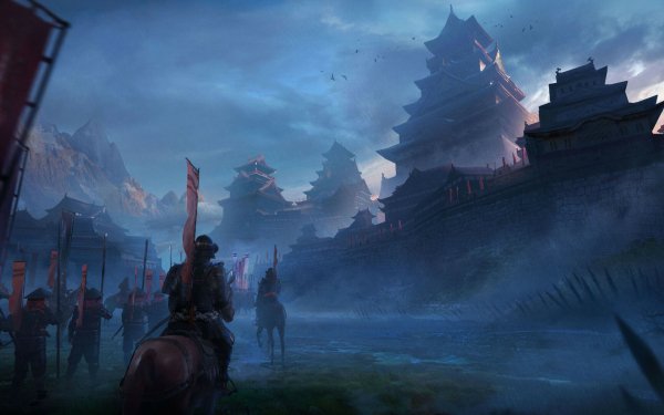Fantasy Castle Castles Warrior Samurai HD Wallpaper | Background Image