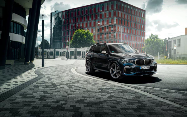 SUV black car car BMW vehicle BMW X5 HD Desktop Wallpaper | Background Image