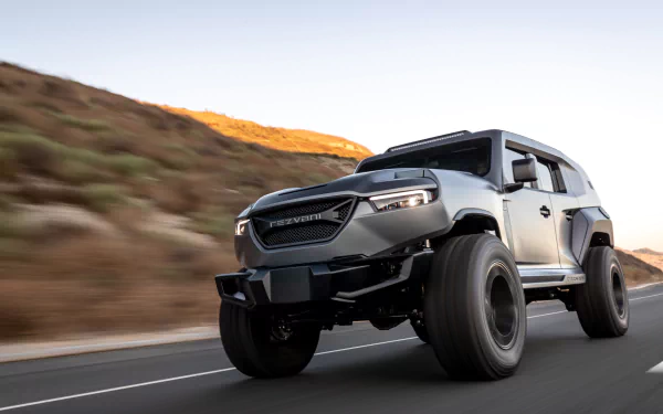 SUV silver car car Rezvani vehicle Rezvani Tank HD Desktop Wallpaper | Background Image