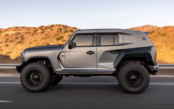 SUV silver car car Rezvani vehicle Rezvani Tank HD Desktop Wallpaper | Background Image