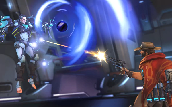 Sigma (Overwatch) McCree (Overwatch) video game Overwatch HD Desktop Wallpaper | Background Image