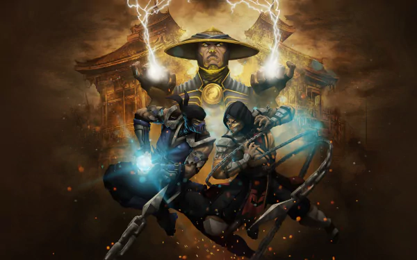 Sub-Zero (Mortal Kombat) Scorpion (Mortal Kombat) Raiden (Mortal Kombat) video game Mortal Kombat HD Desktop Wallpaper | Background Image