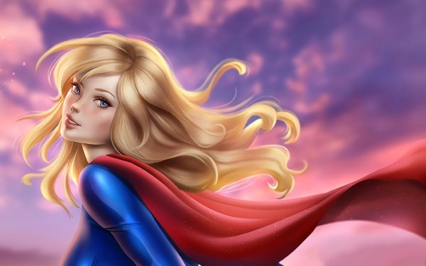 Comics Supergirl Superman DC Comics Blonde Blue Eyes HD Wallpaper | Background Image