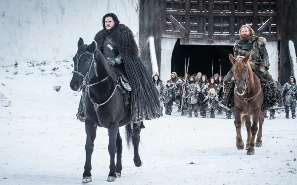 Kristofer Hivju Kit Harington Tormund Giantsbane Jon Snow TV Show Game Of Thrones HD Desktop Wallpaper | Background Image