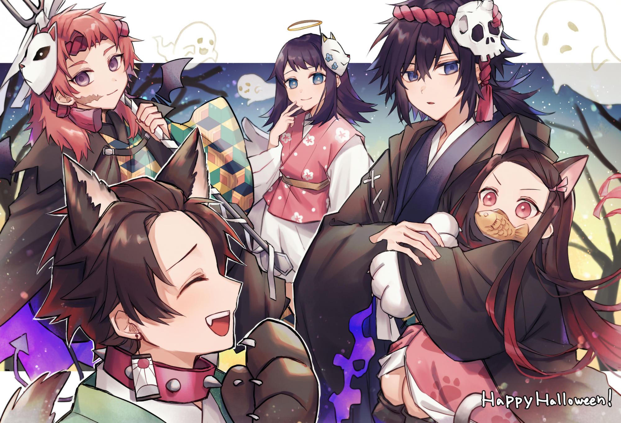 Anime Demon Slayer: Kimetsu no Yaiba HD Wallpaper by 久世