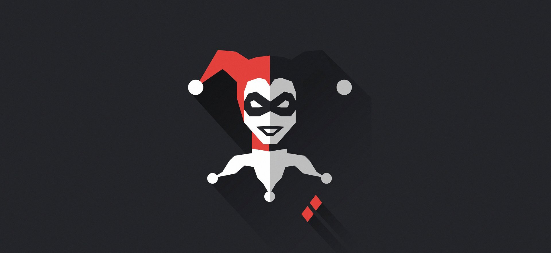 Download Minimalist DC Comics Comic Harley Quinn Minimalist Comic HD Wallpaper by Ricardo Azevedo