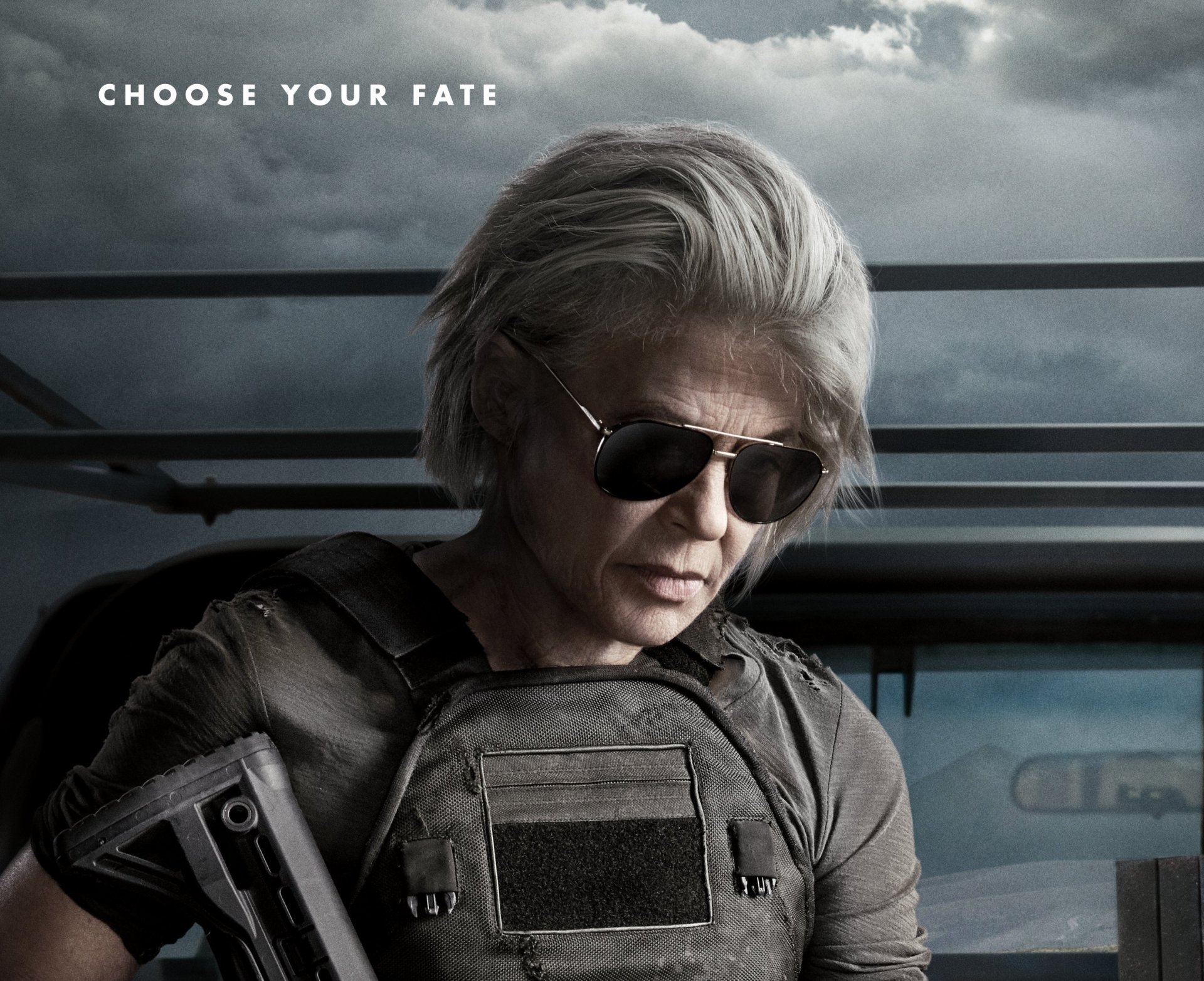 Download Sarah Connor Linda Hamilton Movie Terminator: Dark Fate HD Wallpaper
