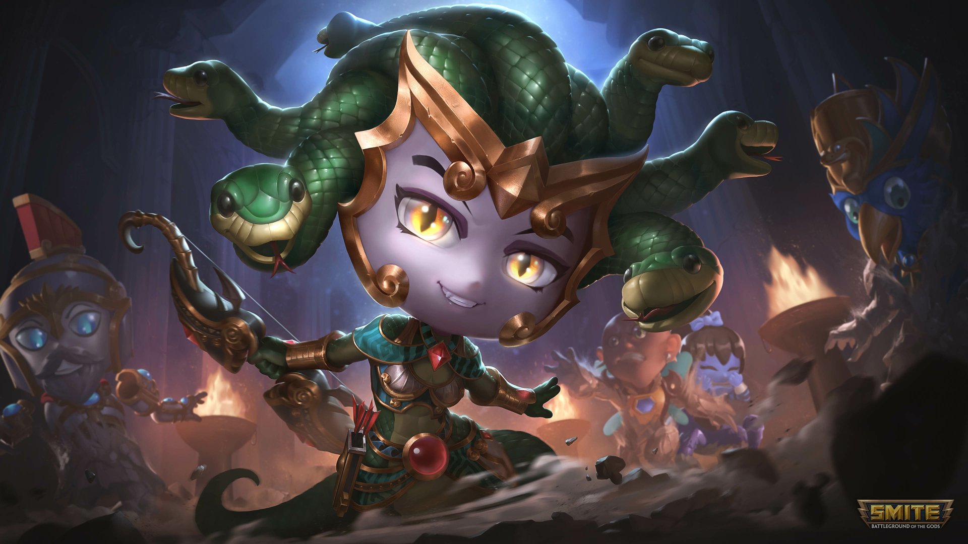 Download Medusa (Smite) Video Game Smite 4k Ultra HD Wallpaper