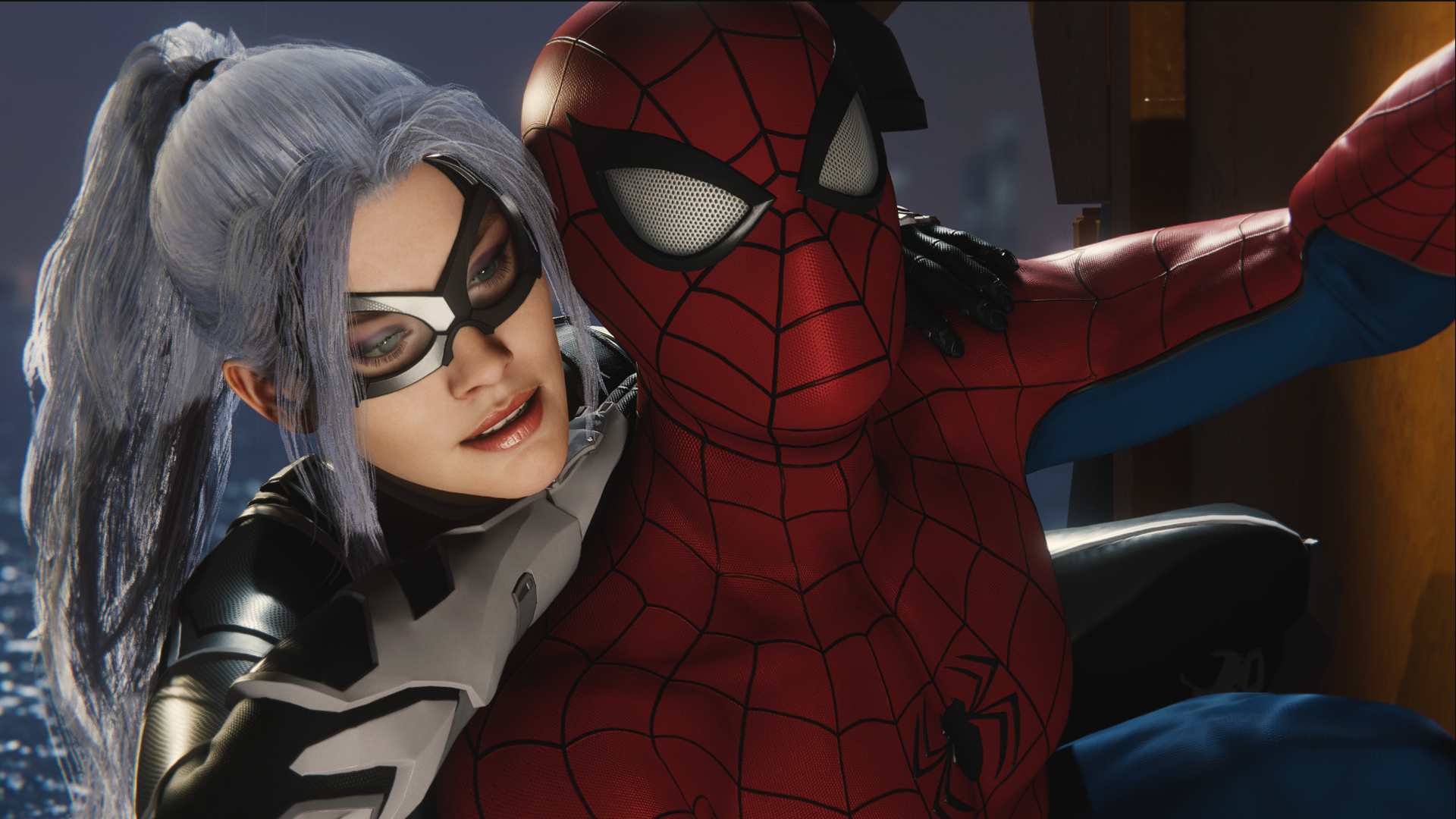 Spider Man And Black Cat By Wastr