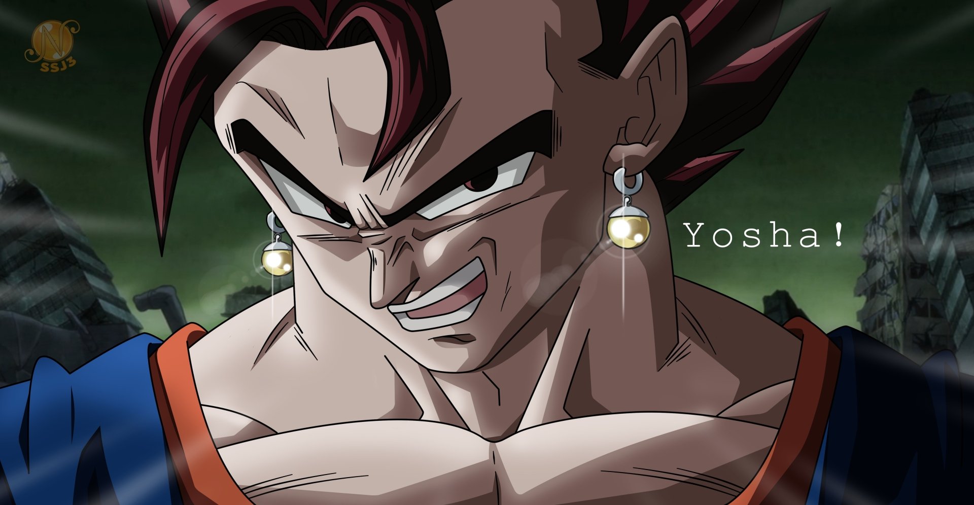 Download Vegito (Dragon Ball) Anime Dragon Ball Super 4k Ultra HD Wallpaper by nourssj3
