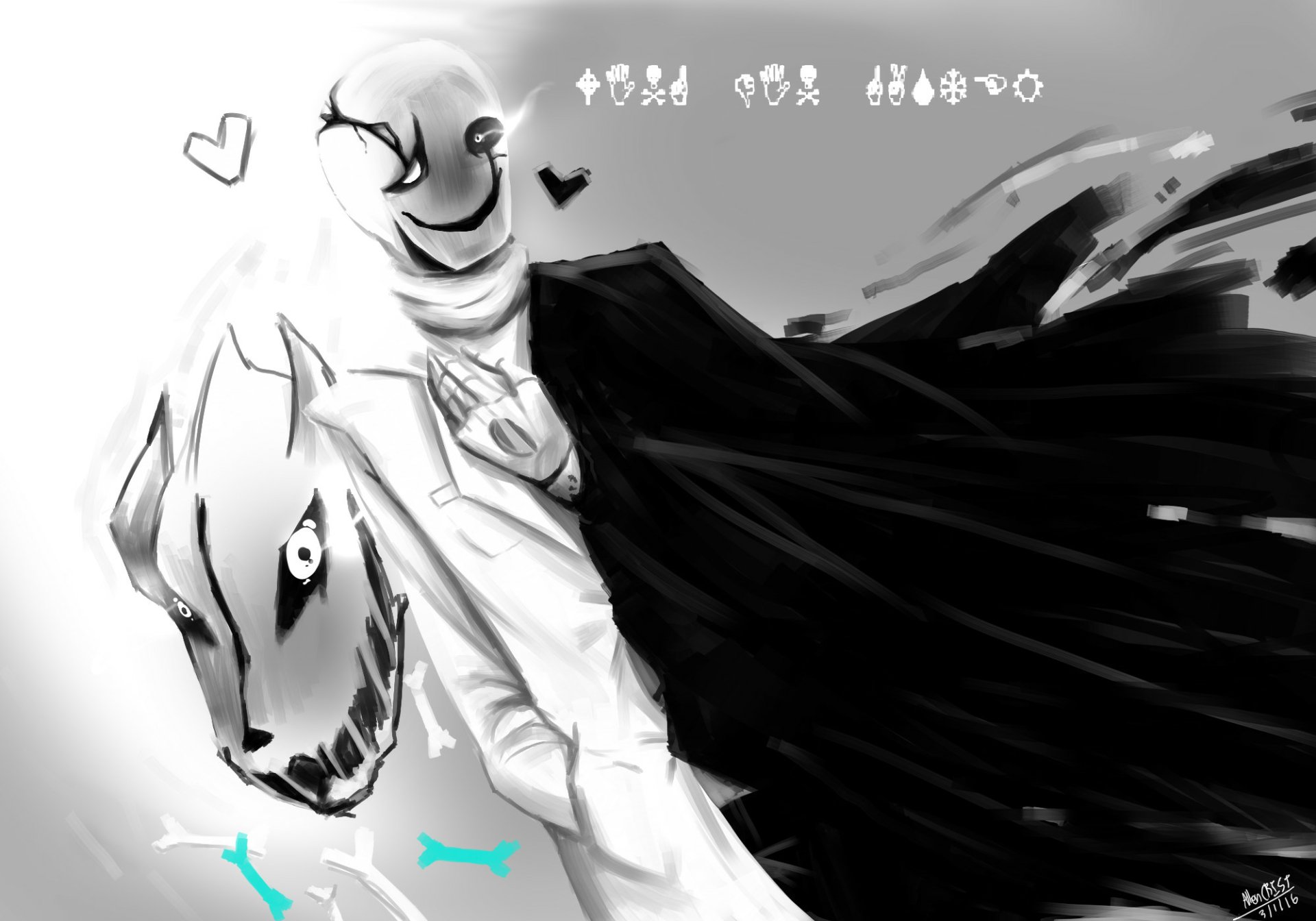 Download Gaster (Undertale) Video Game Undertale HD Wallpaper