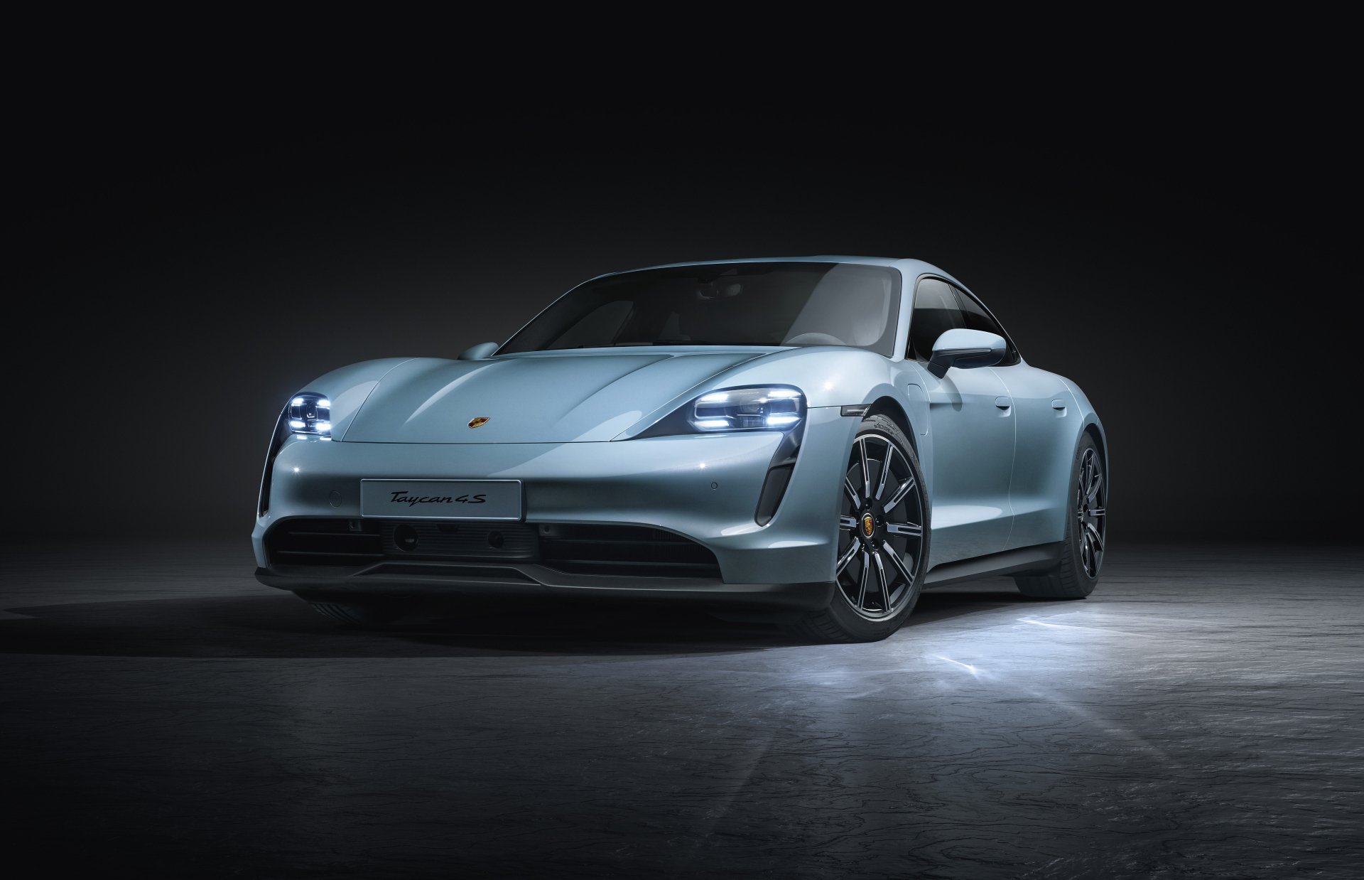 Download Car Porsche Porsche Taycan Vehicle Porsche Taycan 4S 4k Ultra HD Wallpaper
