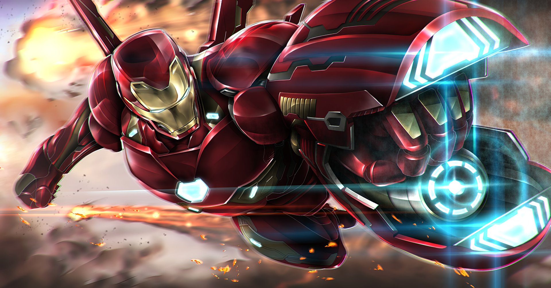 Download Comic Iron Man HD Wallpaper by ごみ匣