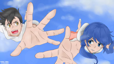 Hodaka Morishima Hina Amano Anime Weathering with You HD Desktop Wallpaper | Background Image