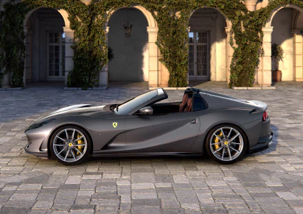 supercar silver car car Ferrari vehicle Ferrari 812 GTS HD Desktop Wallpaper | Background Image