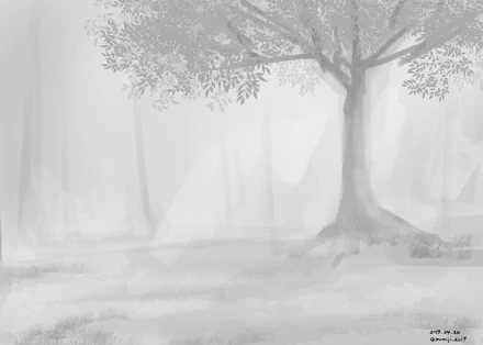 Anime tree HD Desktop Wallpaper | Background Image