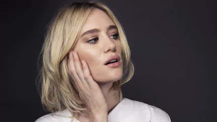 face Canadian blonde actress Celebrity Mackenzie Davis HD Desktop Wallpaper | Background Image