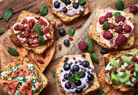 still life food toast HD Desktop Wallpaper | Background Image