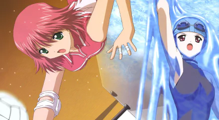 Tsukasa Kasuga Mina Yayoi Anime Tokimeki Memorial Only Love HD Desktop Wallpaper | Background Image