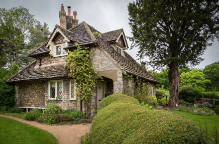 cottage man made house HD Desktop Wallpaper | Background Image
