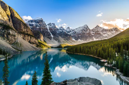 nature Moraine Lake HD Desktop Wallpaper | Background Image