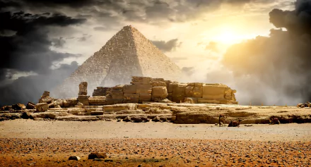 man made pyramid HD Desktop Wallpaper | Background Image