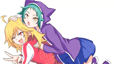 Shion Todoroki Yaya Fushiguro Anime Yuragi-sou no Yuuna-san HD Desktop Wallpaper | Background Image