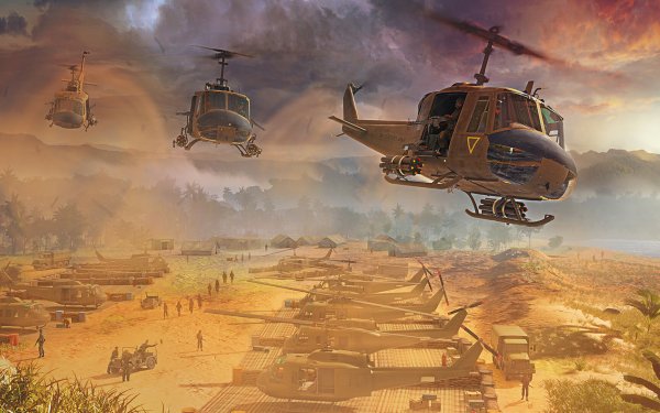 Military Helicopter Soldier Vietnam HD Wallpaper | Background Image