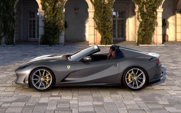 supercar silver car car Ferrari vehicle Ferrari 812 GTS HD Desktop Wallpaper | Background Image