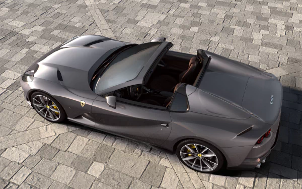 supercar silver car car Ferrari vehicle Ferrari 812 GTS HD Desktop Wallpaper | Background Image