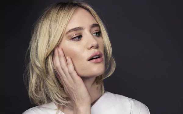 face Canadian blonde actress Celebrity Mackenzie Davis HD Desktop Wallpaper | Background Image