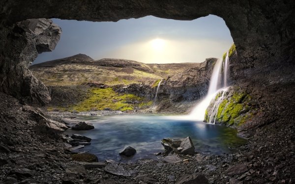 Earth Waterfall Waterfalls Lake Nature HD Wallpaper | Background Image