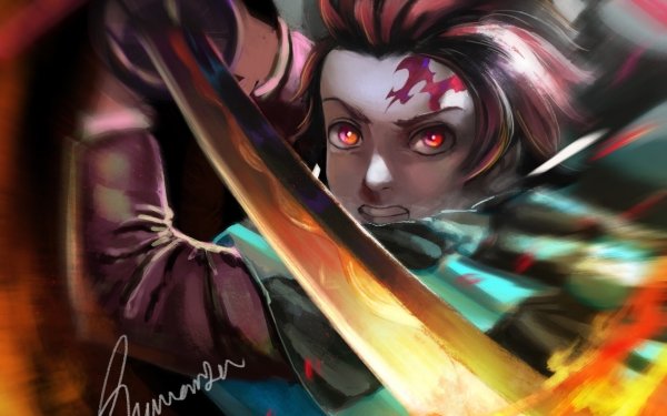 Anime Demon Slayer: Kimetsu no Yaiba Tanjiro Kamado HD Wallpaper | Background Image