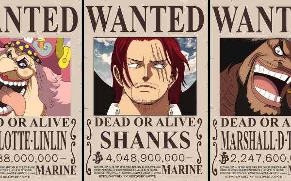 Anime One Piece Charlotte Linlin Shanks Marshall D. Teach HD Wallpaper | Background Image