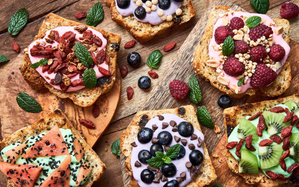 still life food toast HD Desktop Wallpaper | Background Image
