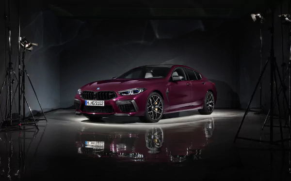 purple car car BMW vehicle BMW M8 HD Desktop Wallpaper | Background Image