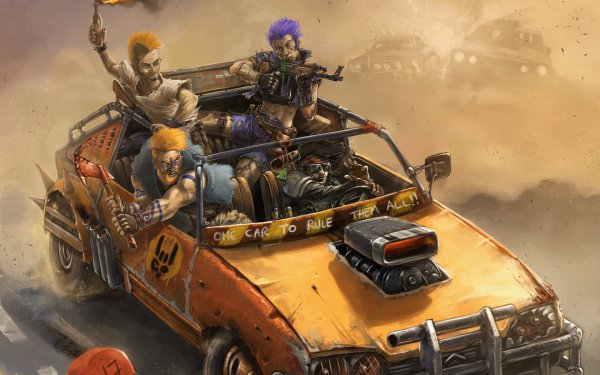 Sci Fi Post Apocalyptic Punk Vehicle Car HD Wallpaper | Background Image