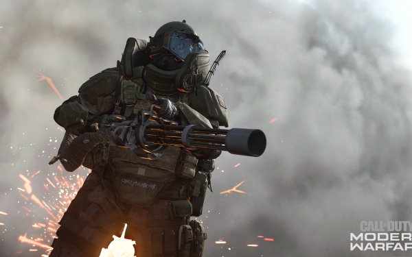 Video Game Call of Duty: Modern Warfare Call of Duty Call Of Duty Minigun HD Wallpaper | Background Image