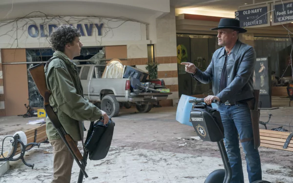 Jesse Eisenberg Woody Harrelson movie Zombieland: Double Tap HD Desktop Wallpaper | Background Image