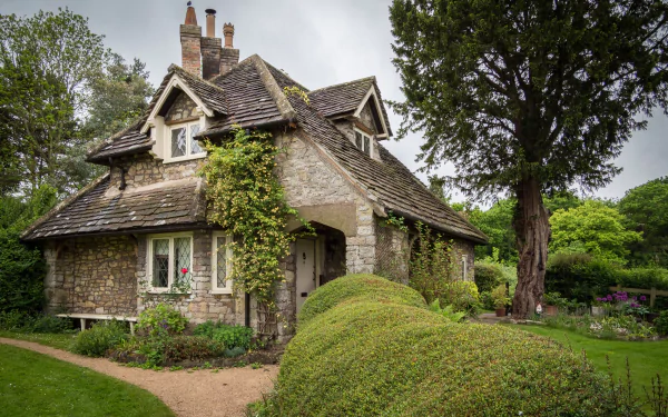 cottage man made house HD Desktop Wallpaper | Background Image