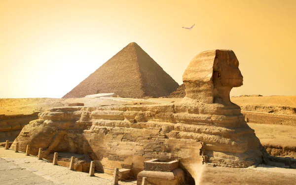 pyramid man made sphinx HD Desktop Wallpaper | Background Image