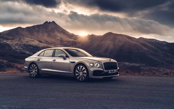 silver car car Bentley vehicle Bentley Flying Spur HD Desktop Wallpaper | Background Image