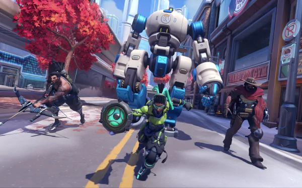 Hanzo (Overwatch) McCree (Overwatch) Lúcio (Overwatch) video game Overwatch 2 HD Desktop Wallpaper | Background Image