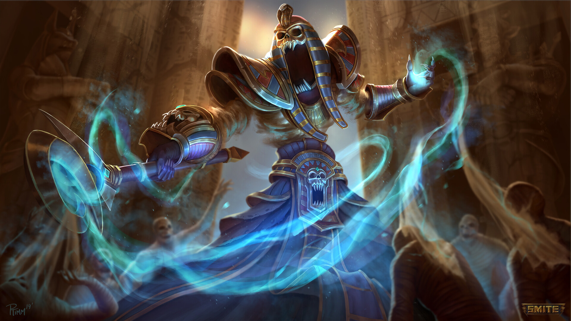 Hades Cursed Pharaoh Smite Skin by Andy Timm