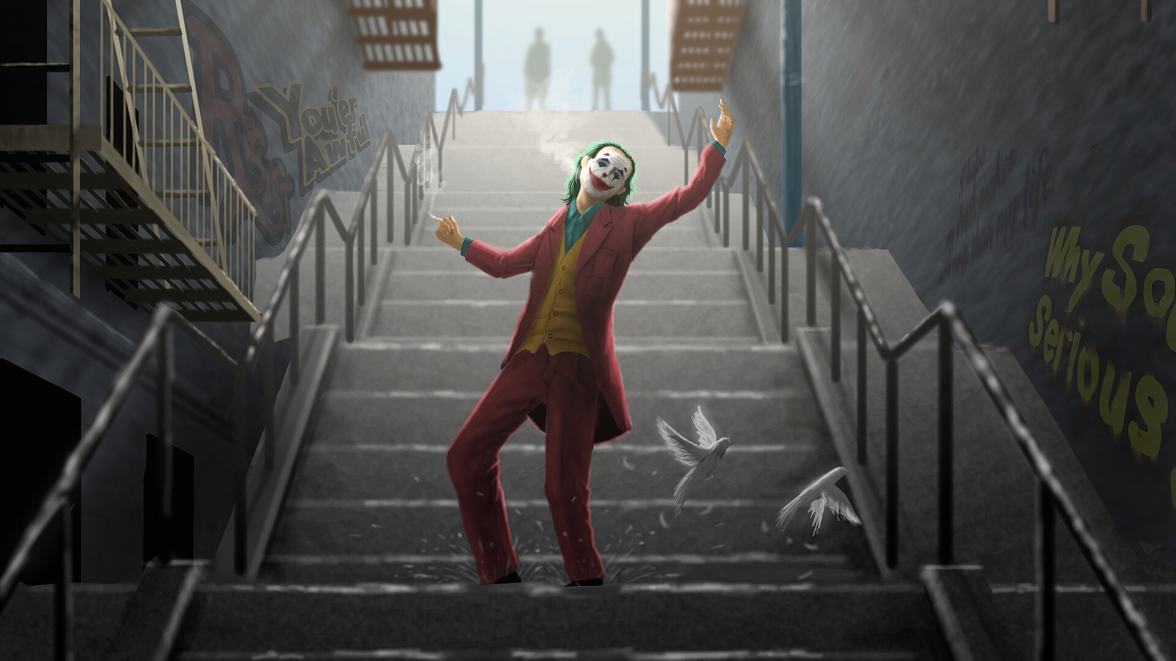 Joker 4k Ultra HD Wallpaper by Ben Kenobi