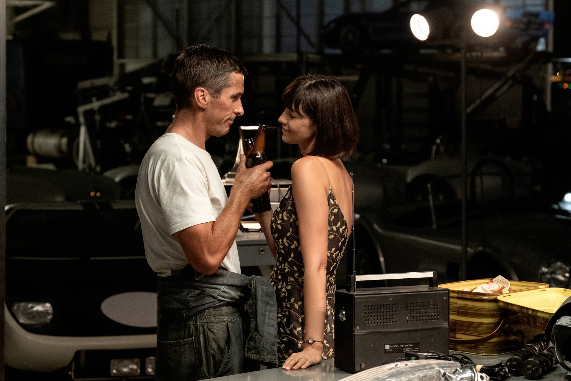 Download Caitriona Balfe Christian Bale Le Mans 66 Movie Ford V Ferrari HD Wallpaper