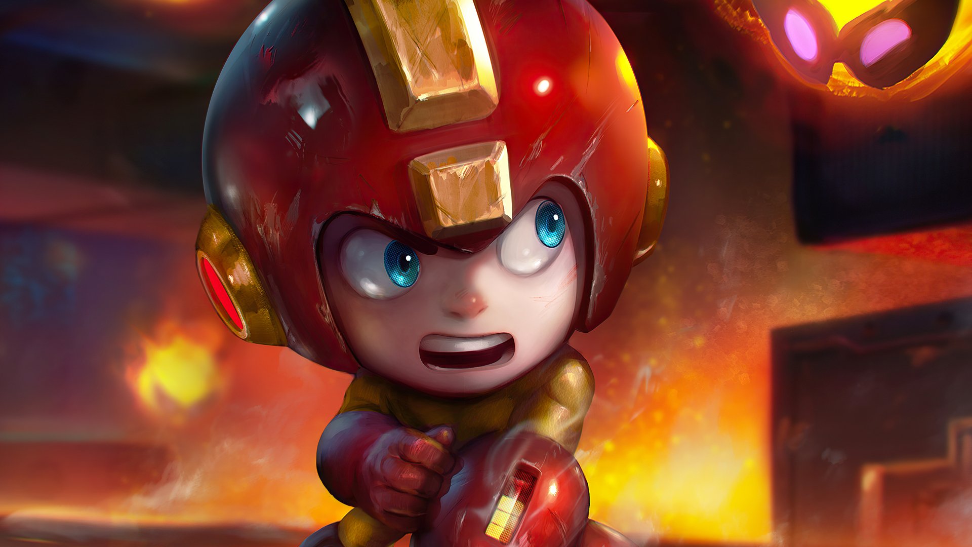 Download Chibi Video Game Mega Man 4k Ultra HD Wallpaper by kuchumemories9