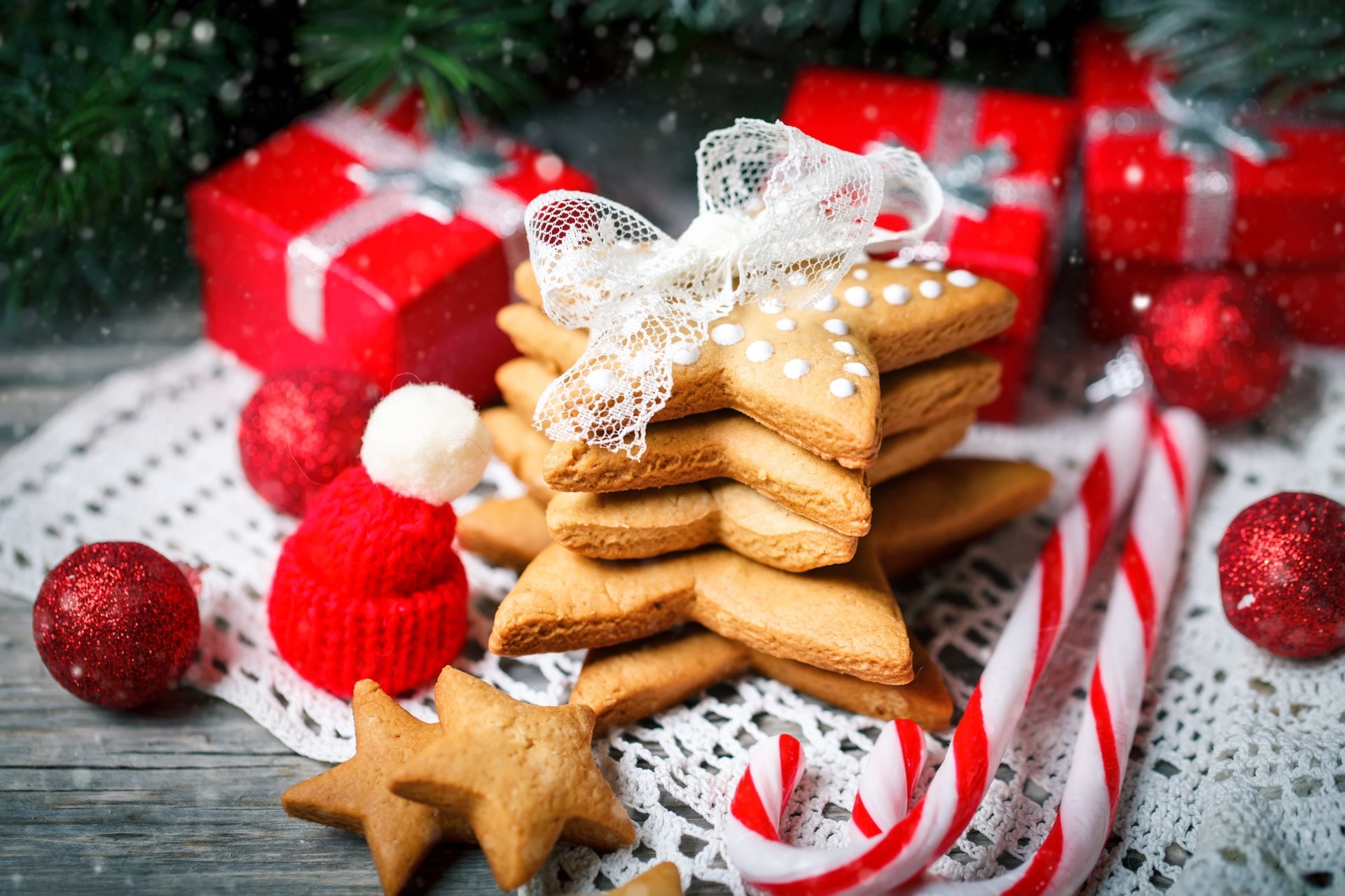 Download Christmas Gift Food Cookie 4k Ultra HD Wallpaper